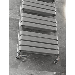 Terma Warp T Bold Designer Towel Rail 1110mm x 500mm Grey / Silver 2660BTU