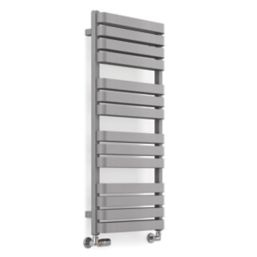 Terma 1110mm x 500mm 2660BTU Grey / Silver Flat Designer Towel Radiator