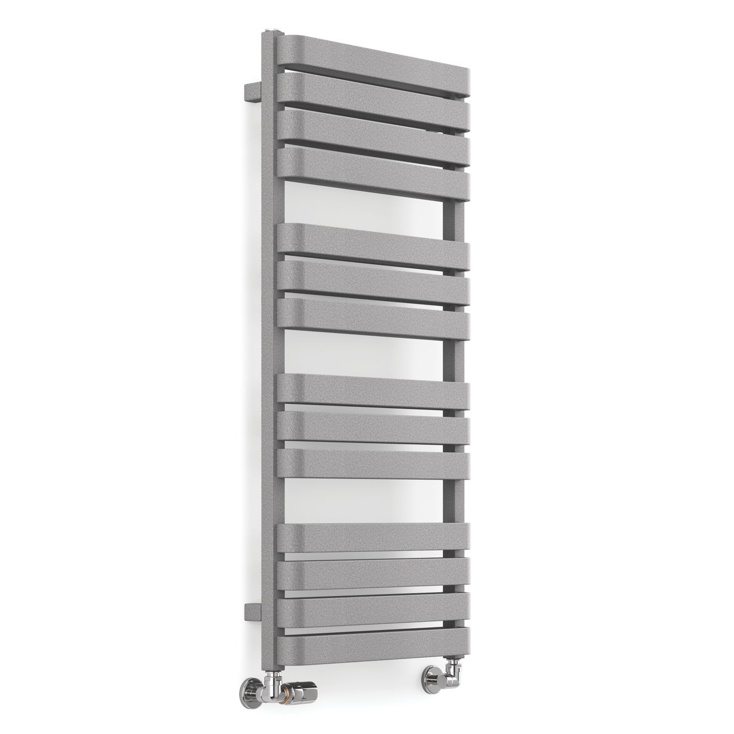 Terma 1110mm x 500mm 2660BTU Grey / Silver Flat Designer Towel Radiator (763RH)