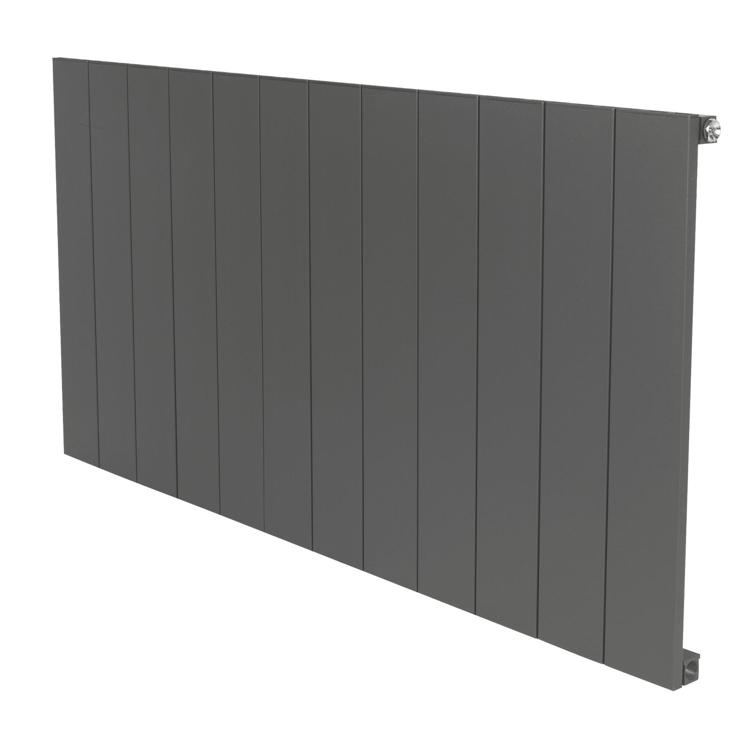 Towelrads Ascot 600mm x 1227mm 2975BTU Anthracite Horizontal Designer Radiator (763RY)