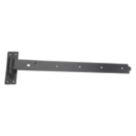 Smith & Locke Black Powder-Coated Straight Gate Hinge Hook & Band 165mm x 612mm x 51.5mm