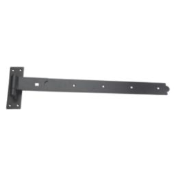 Smith & Locke Black Powder-Coated Straight Gate Hinge Hook & Band 165mm x 612mm x 51.5mm