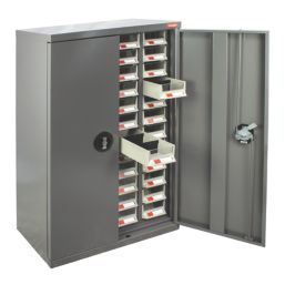 Barton  Drawer Cabinet with Lockable Doors 586mm x 270mm x 970mm