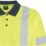 Pro RTX High Visibilty  Personalised Long Sleeve Polo Shirt Yellow 3X Large 56" Chest