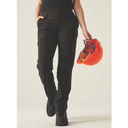 Regatta Pro Action Stretch Womens Trousers Black Size 20 31" L