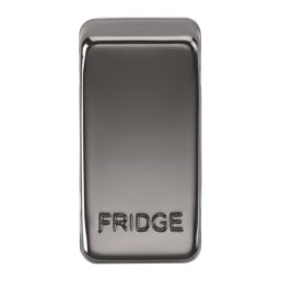 Knightsbridge 'FRIDGE' Switch Cover Black Nickel