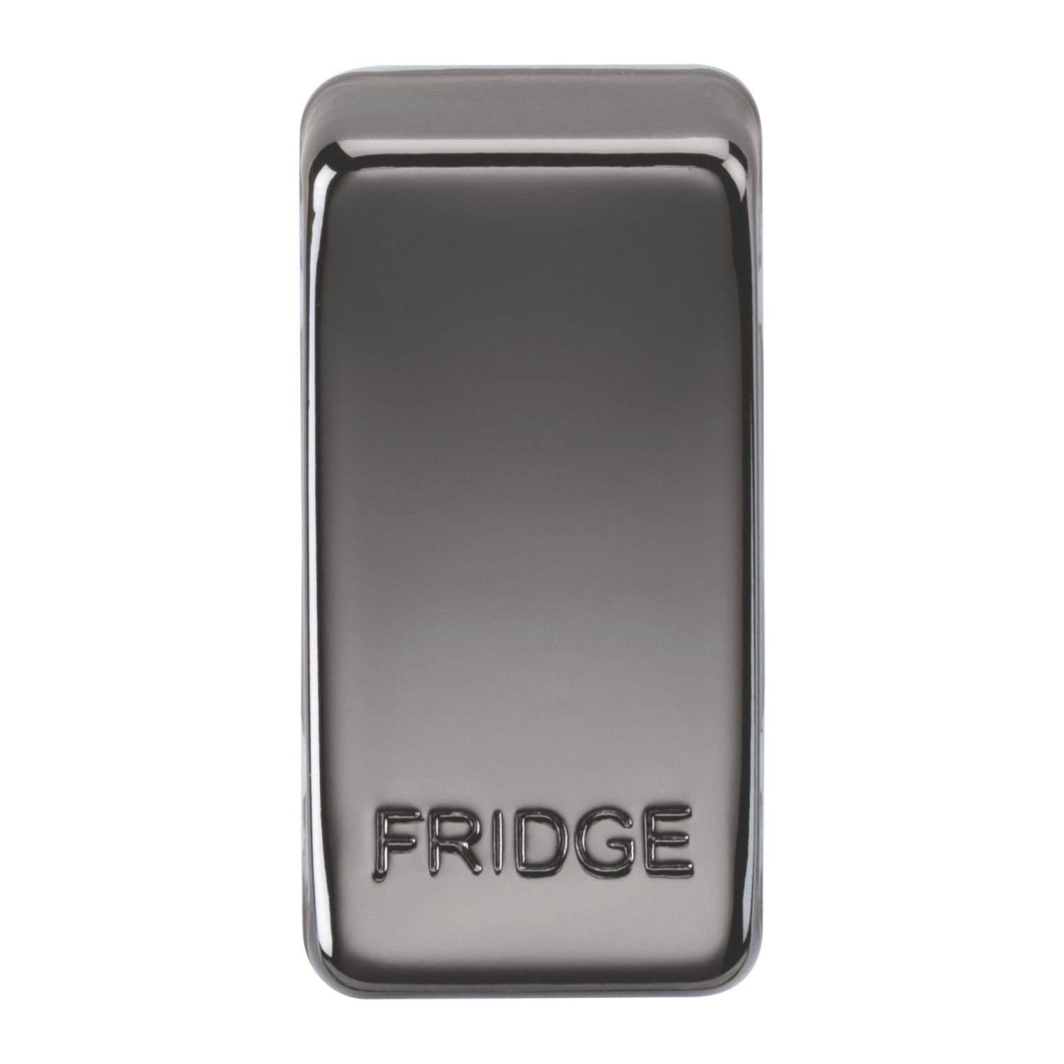 Knightsbridge 'FRIDGE' Switch Cover Black Nickel (764CT)
