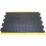 COBA Bubblemat Anti-Fatigue Floor Middle Mat Black/Yellow 0.9m x 0.6m x 14mm