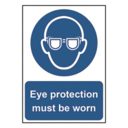 "Eye Protection Must Be Worn" Sign 210mm x 148mm