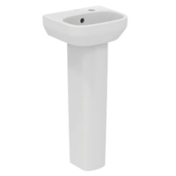 Ideal Standard i.life A Handbasin & Pedestal 1 Tap Hole 350mm