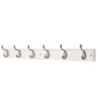 Smith & Locke Hook Rail White 685mm x 90mm - Screwfix