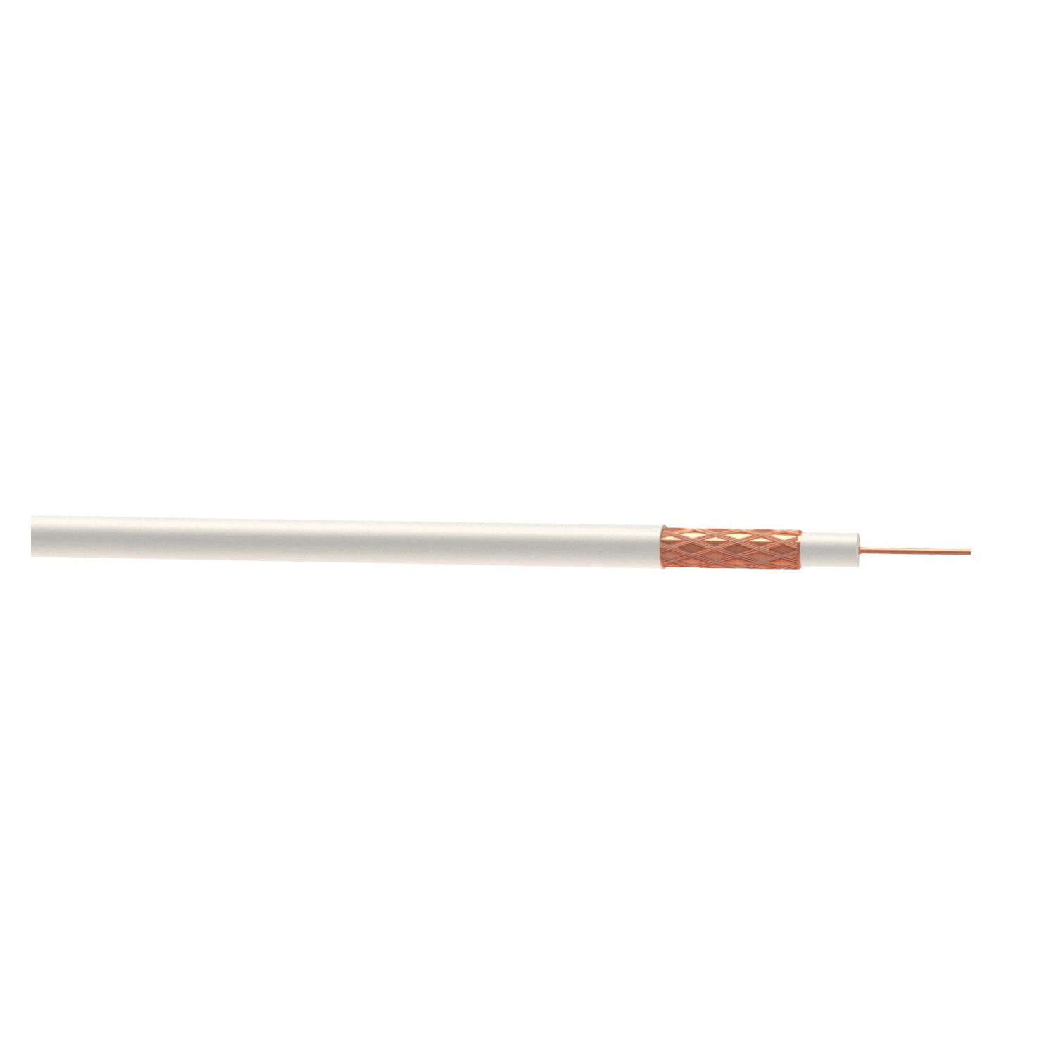 Time GT100 White 1-Core Round Coaxial Cable 50m Drum (764JY)