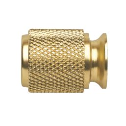 Elite Knobs & Handles Kensington Knurled Cabinet Knob Brushed Brass 20mm