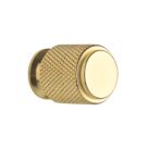 Elite Knobs & Handles Kensington Knurled Cabinet Knob Brushed Brass 20mm