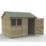 Forest Timberdale 10' x 8' 6" (Nominal) Reverse Apex Tongue & Groove Timber Shed with Base & Assembly