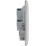 British General Nexus Metal 13A Unswitched Fused Spur & Flex Outlet  Brushed Steel