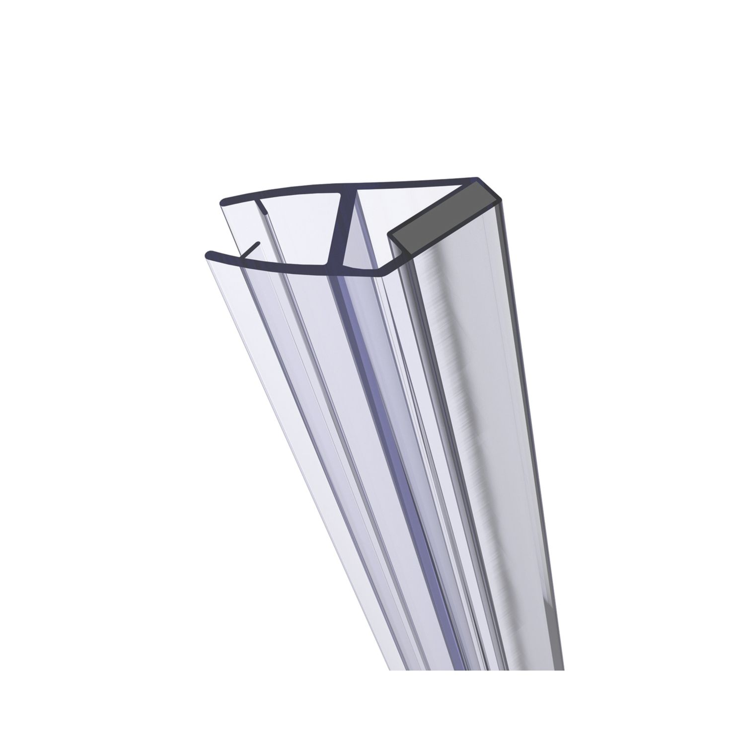 ETAL Neo Magnetic Sliding Shower Door Seal Clear 8mm x 2000mm (764YU)