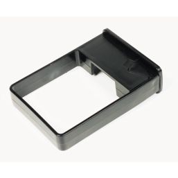 FloPlast  Square Easyfit Pipe Clip Black 65mm 10 Pack