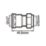 Flomasta  Brass Compression Adapting Female Coupler 15mm x 1/2"