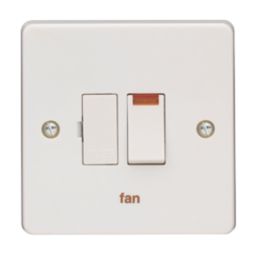 Crabtree Capital 13A Switched Fan Fused Spur with Neon White
