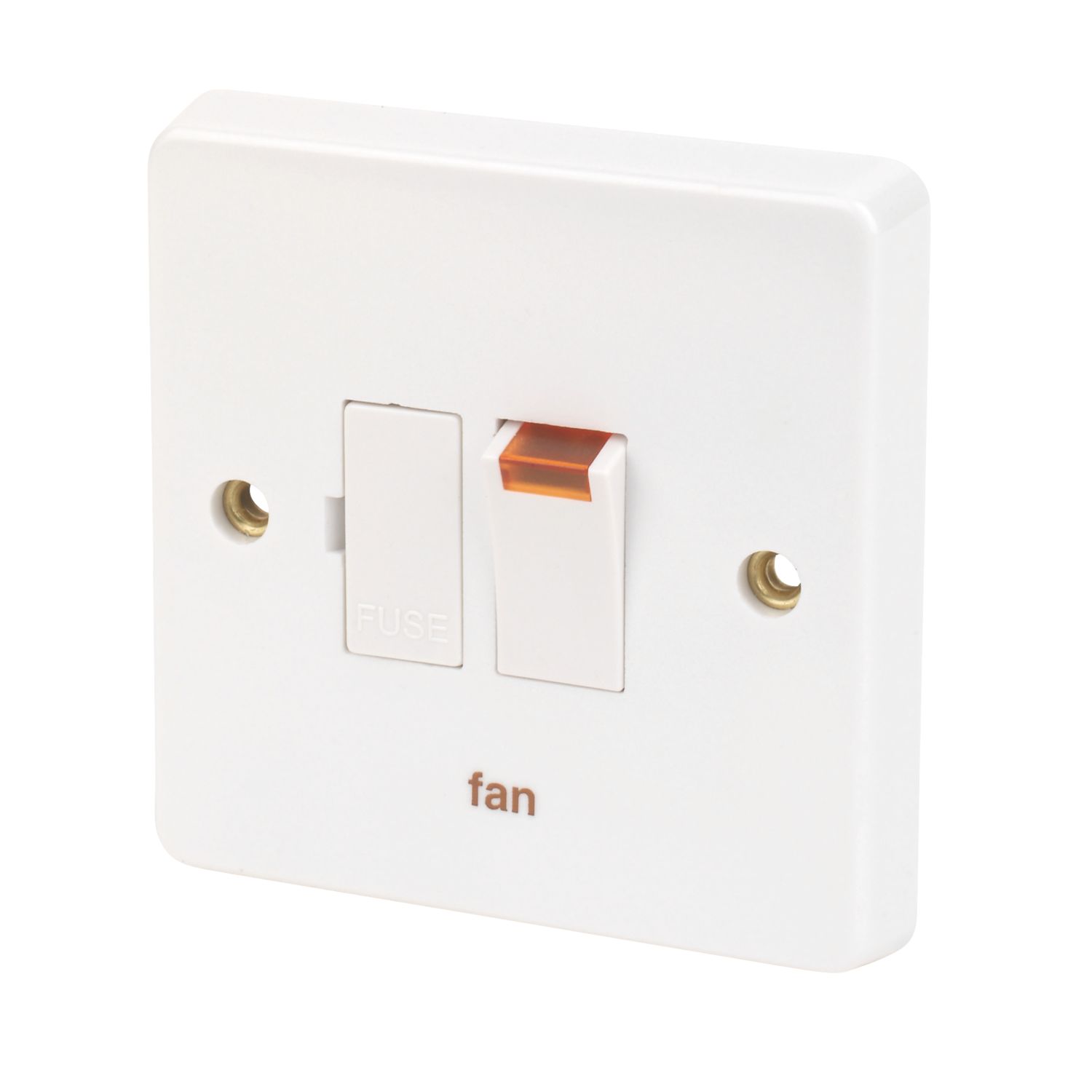 Crabtree Capital 13A Switched Fan Fused Spur with Neon White (7657J)