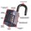 Squire  Water-Resistant  Combination  Padlock Blue 50mm