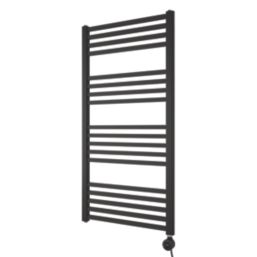 Ximax 1174mm x 600mm 2048BTU Black Flat Electric Towel Radiator