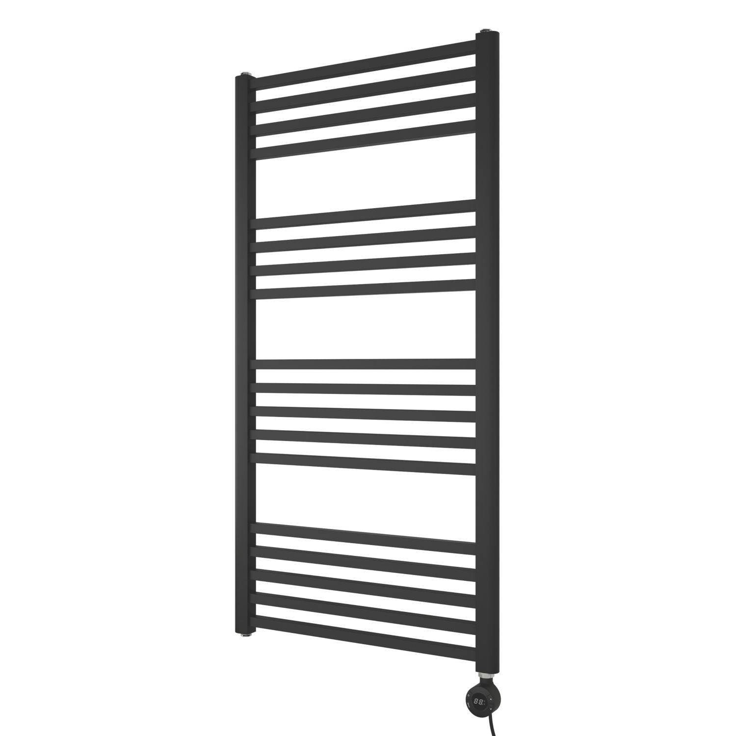Ximax 1174mm x 600mm 2048BTU Black Flat Electric Towel Radiator (765AC)