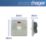 Hager Sollysta WRDP50NBSW 50A 1-Gang 2P+E Control Switch Brushed Steel with LED with White Inserts