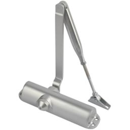 Smith & Locke 83 Series Fire Rated Overhead Door Closer Silver
