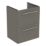Ideal Standard i.life S Wall Hung Vanity Unit With Chrome Handles & Basin Gloss Quartz Grey 510mm x 385mm x 665mm