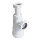 Flomasta  Round Telescopic Bottle Trap White 32mm