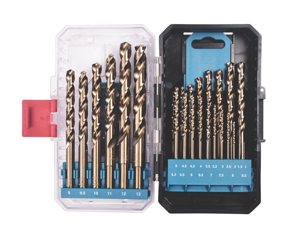 Erbauer Straight Shank Metal Drill Bits 25 Piece Set Screwfix