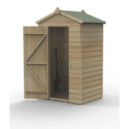 Forest Beckwood 4' x 3' (Nominal) Apex Shiplap Timber Shed