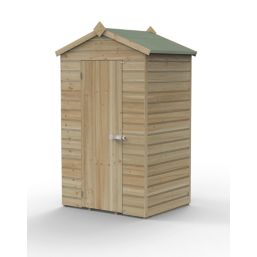 Forest Beckwood 4' x 3' (Nominal) Apex Shiplap Timber Shed