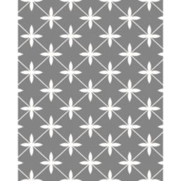 Laura Ashley Wicker Charcoal Self-Adhesive Glass Kitchen Splashback 600mm x 750mm x 6mm