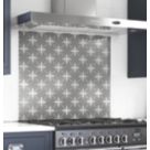 Laura Ashley Wicker Charcoal Self-Adhesive Glass Kitchen Splashback 600mm x 750mm x 6mm