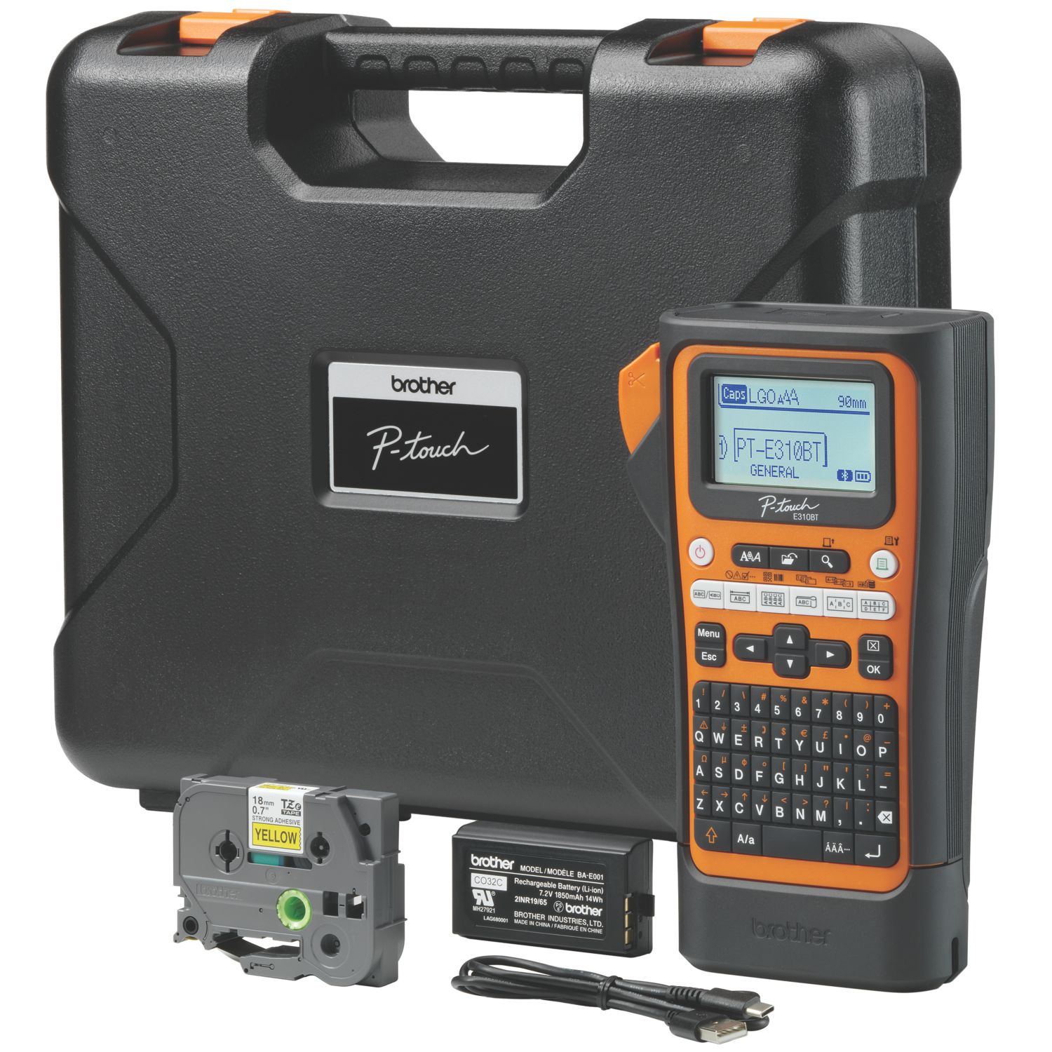 Brother PTE310BTVP Electricians Label Printer (765TA)
