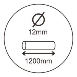 Smith & Locke Plastic & Steel Cable Lock 165mm x 12mm