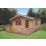 Shire Kinver 13 ' 6"  x 17' 6" (Nominal) Apex Timber Log Cabin