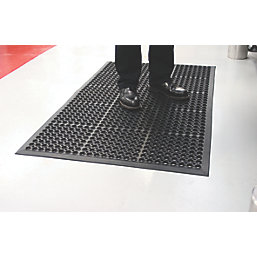 COBA Europe Safety Works Floor Mat Black 1200mm x 800mm x 14mm