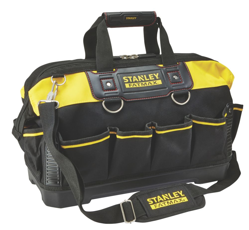 Stanley 518150M FatMax 18-inch Tool Bag, Black & Yellow