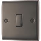 British General Nexus Metal 10AX 1-Gang Intermediate Switch Black Nickel