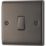 British General Nexus Metal 10AX 1-Gang Intermediate Switch Black Nickel