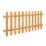 Forest Pale Picket  Fence Panels Golden Brown 6' x 3' Pack of 6