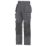 Snickers Rip Stop Floorlayer Trousers Grey / Black 31" W 32" L