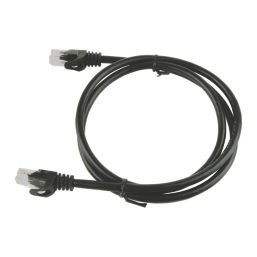 Labgear Black Unshielded RJ45 Cat 6 Patch Lead 1m