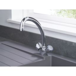 Bristan Value Club Monobloc Kitchen Sink Mixer Taps Chrome-Plated 1 Pair