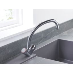 Bristan Value Club Monobloc Kitchen Sink Mixer Taps Chrome-Plated 1 Pair