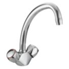 Bristan Value Club Monobloc Kitchen Sink Mixer Taps Chrome-Plated 1 Pair